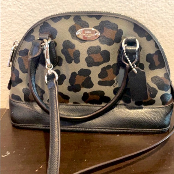 Coach Handbags - COACH Ocelot leopard print cross body or shoulder bag